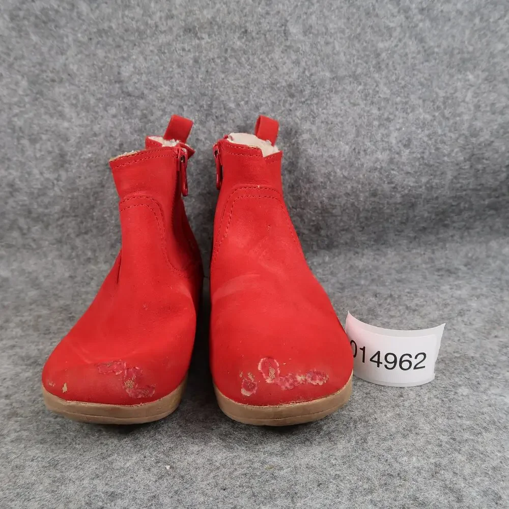 Cat & Jack Shoes Kids Toddler 10 Boots Red Zip Casual Comfort Winter Play Bootie